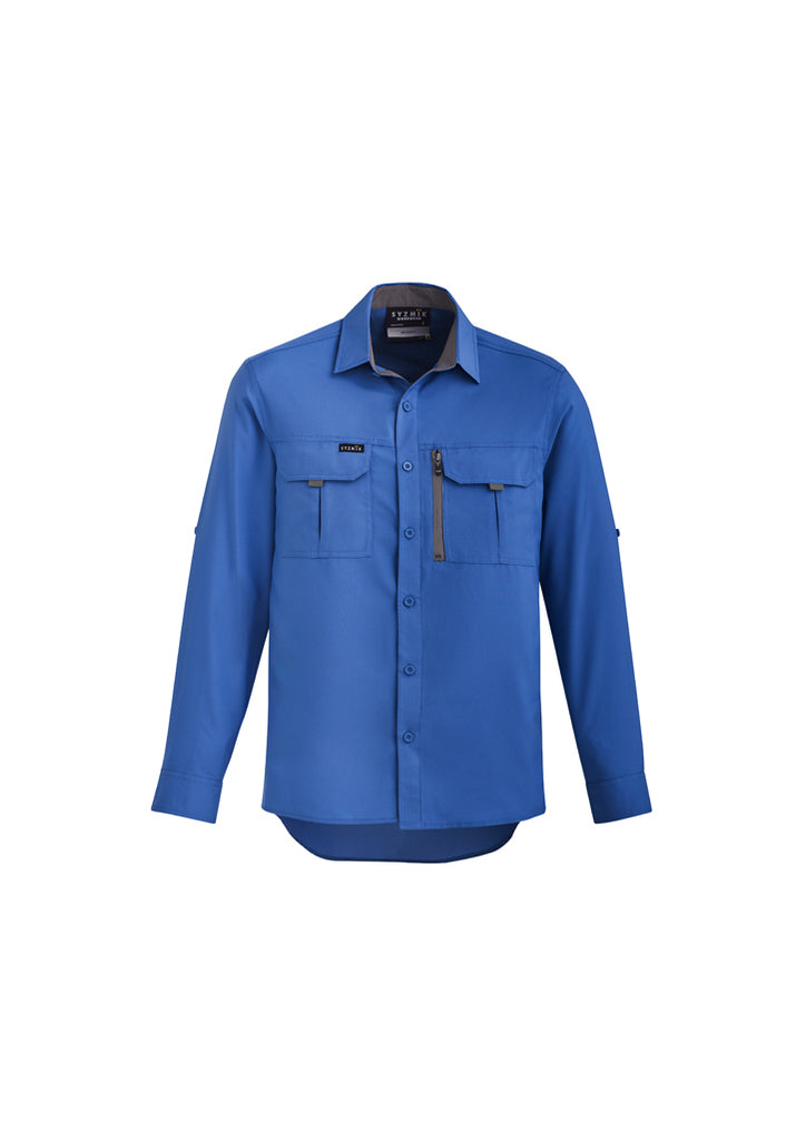 Syzmik-Syzmik Mens Outdoor L/S Shirt-Discount Workwear NZ