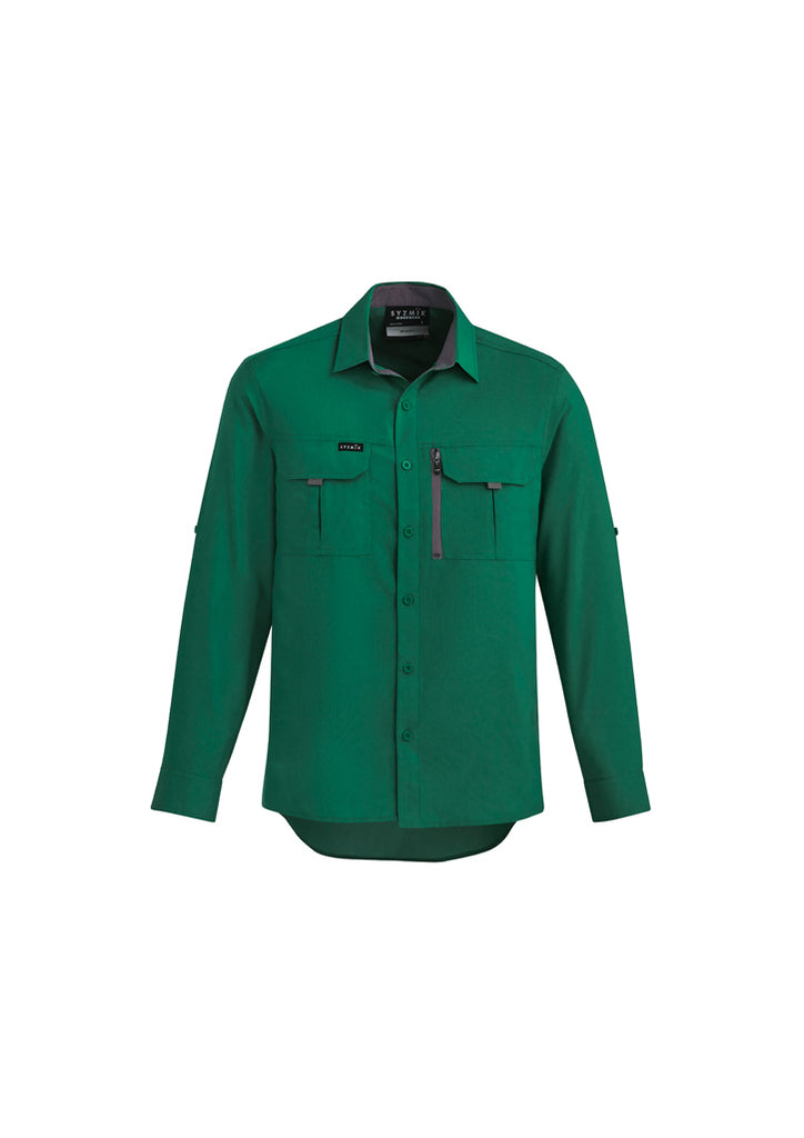 Syzmik-Syzmik Mens Outdoor L/S Shirt-Discount Workwear NZ