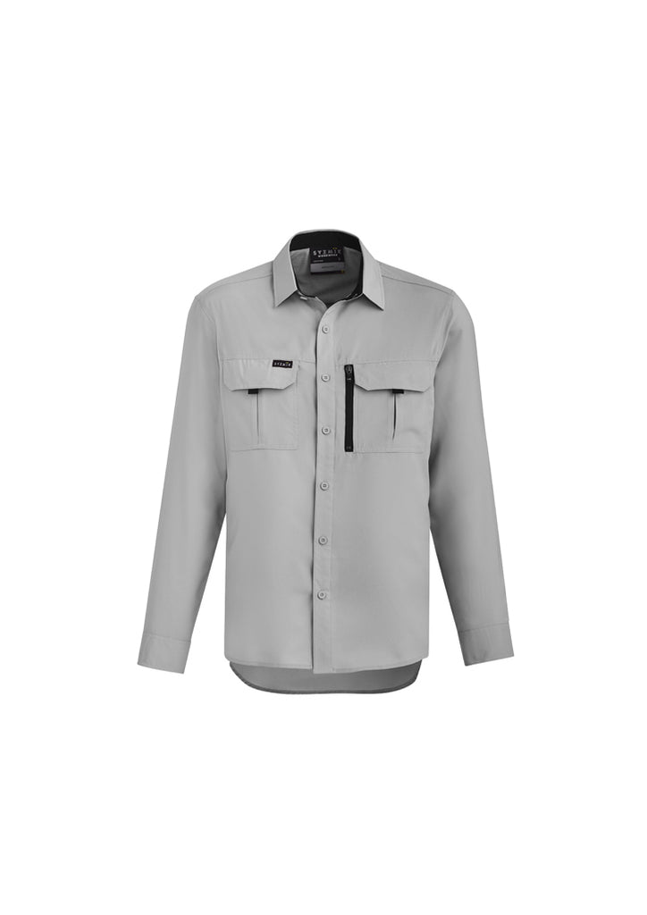 Syzmik-Syzmik Mens Outdoor L/S Shirt-Discount Workwear NZ