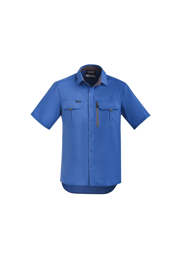 Syzmik-Syzmik Mens Outdoor S/S Shirt-Discount Workwear NZ