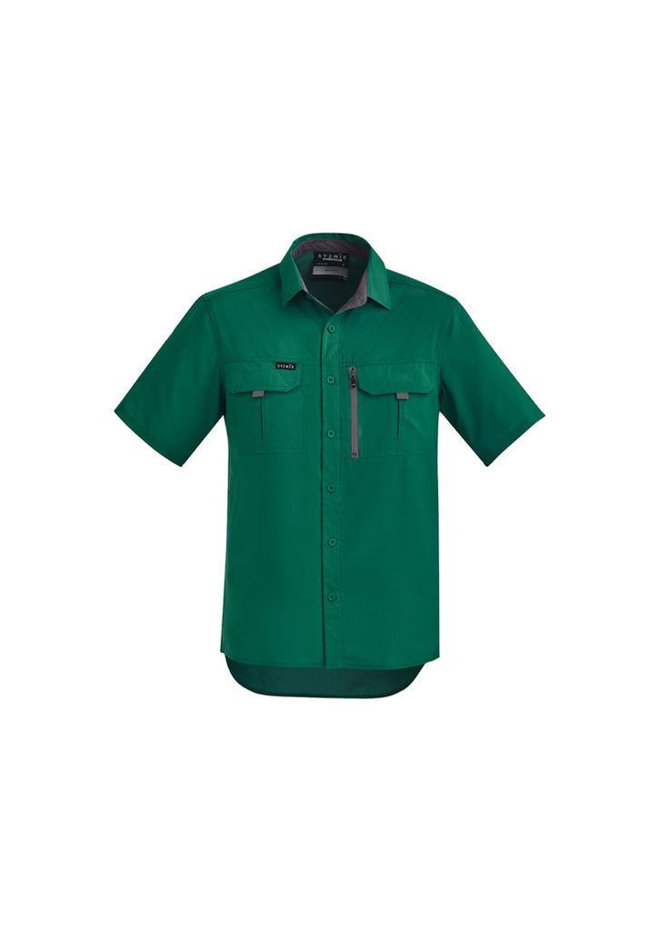 Syzmik-Syzmik Mens Outdoor S/S Shirt-Discount Workwear NZ