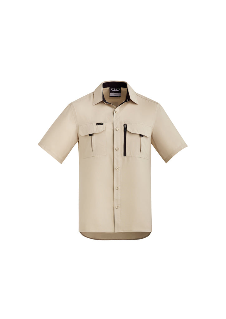 Syzmik-Syzmik Mens Outdoor S/S Shirt-Discount Workwear NZ