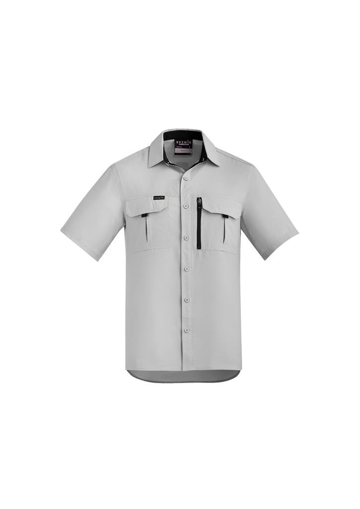 Syzmik-Syzmik Mens Outdoor S/S Shirt-Discount Workwear NZ