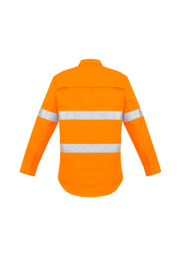 Syzmik-Syzmik Mens Hi Vis Hoop Taped Shirt-Discount Workwear NZ