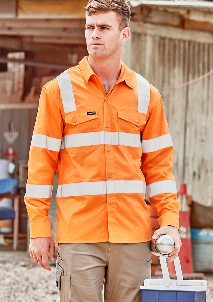 Syzmik-Syzmik Mens Bio Motion Vic Rail Shirt-Discount Workwear NZ