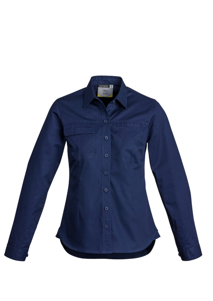 Syzmik-Syzmik Womens Lightweight Tradie L/S Shirt-Discount Workwear NZ