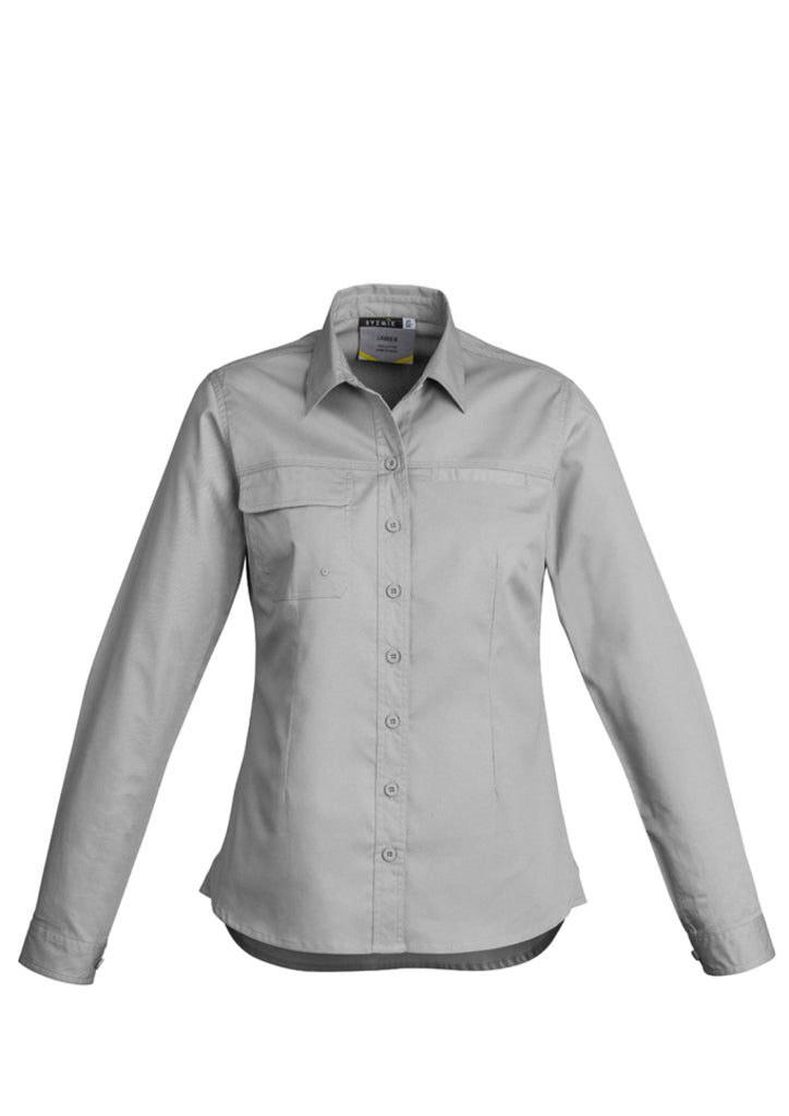 Syzmik-Syzmik Womens Lightweight Tradie L/S Shirt-Discount Workwear NZ