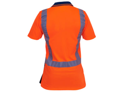 Pan Products-Caution D/N Microfibre Polo-Discount Workwear NZ